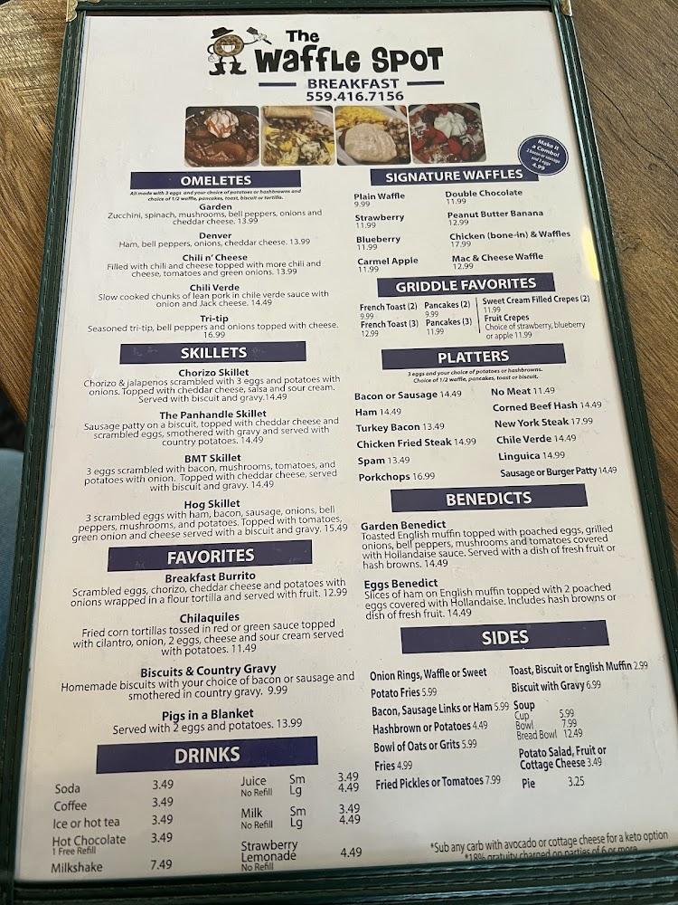 The Waffle Spot Menu image 2